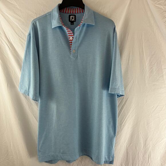 Footjoy Blue Athletic Golf Performance Polo Shirt Size XL - Picture 1 of 6